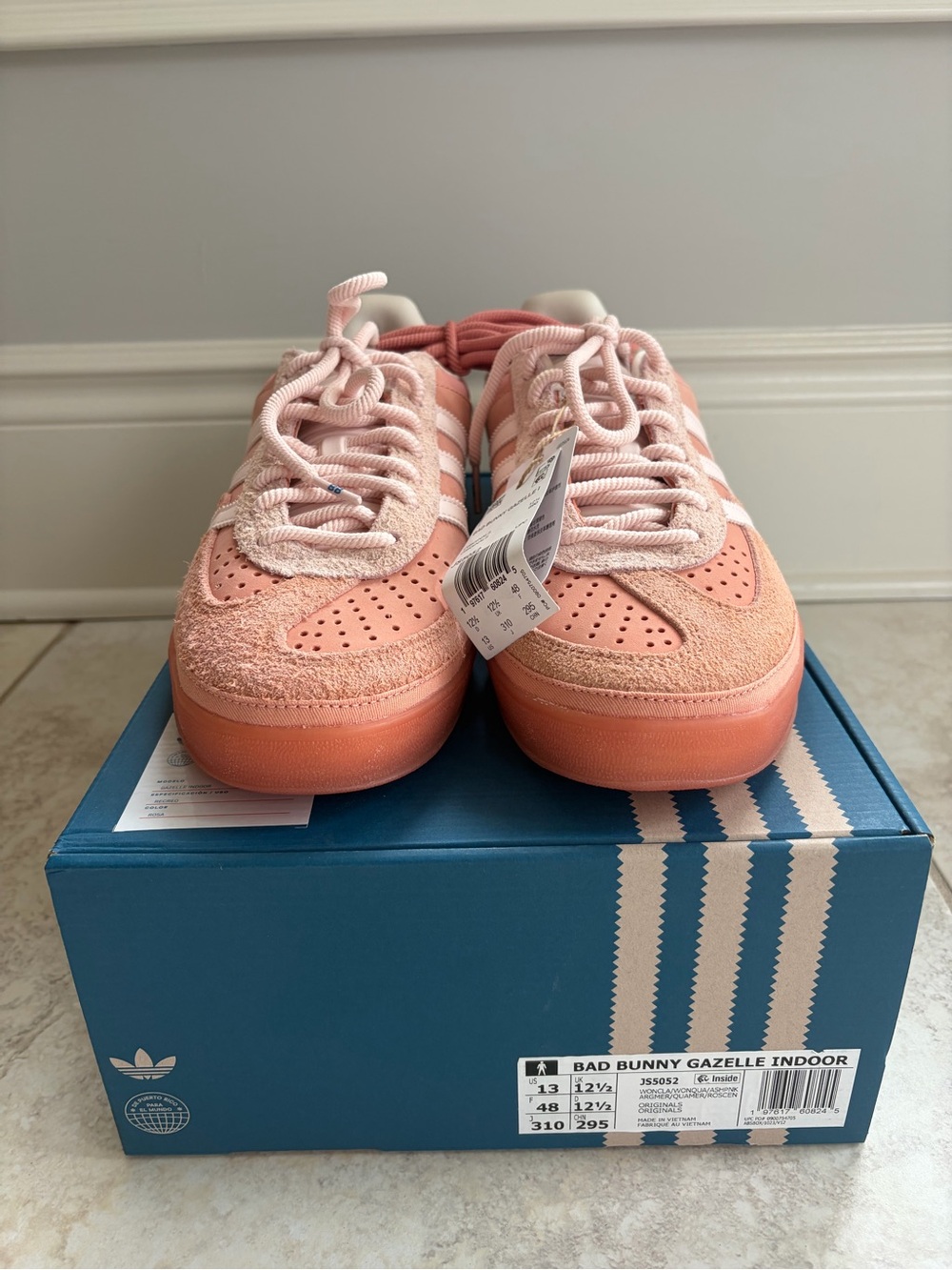 Adidas x Bad Bunny Gazelle Indoor Cabo Rojo Pink Men’s 13 NWT